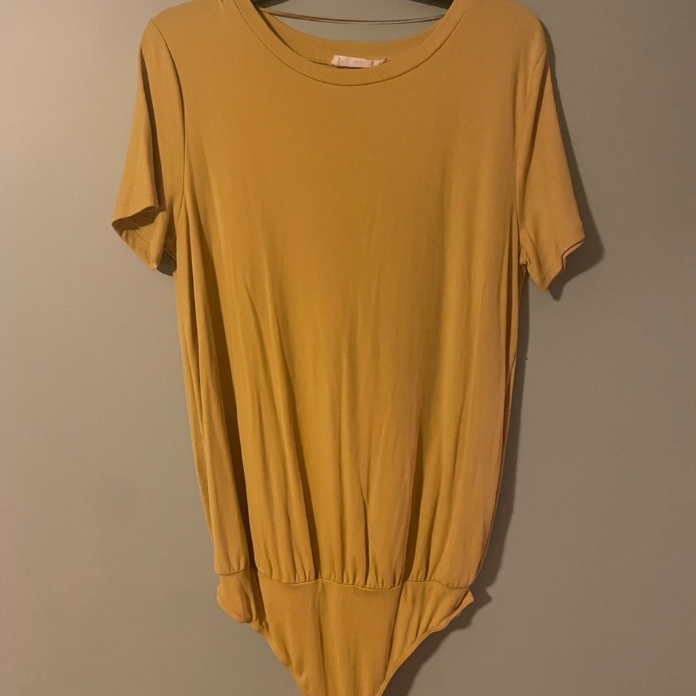 Yellow bodysuit